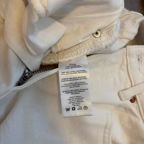 RE/DONE Women's Originals 70's Straight Jeans Vintage White size 24 193-3W7STRT - Picture 4 of 8